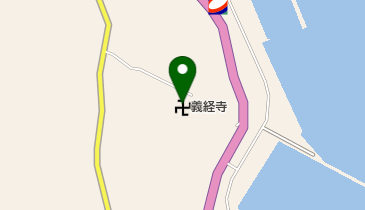 義経寺の地図画像