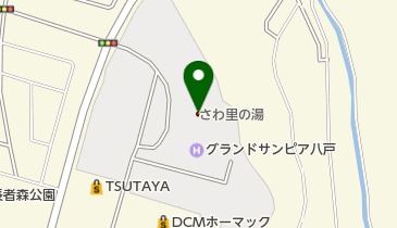 さわ里の湯の地図画像