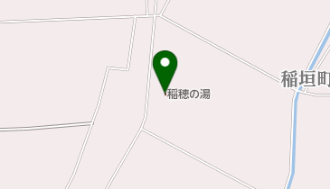 稲穂の湯の地図画像