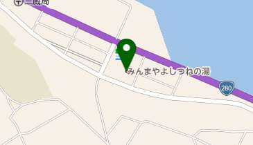 みんまやよしつねの湯の地図画像