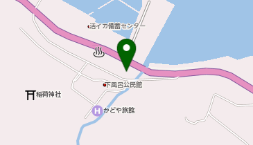 下風呂温泉海峡の湯の地図画像