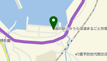 海の駅ふかうら深浦まるごと市場の地図画像