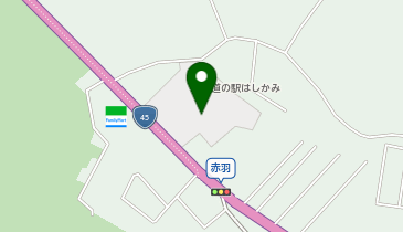 道の駅はしかみ道路情報館の地図画像