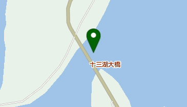 津軽国定公園十三湖の地図画像