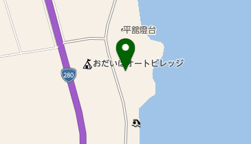 平舘海水浴場の地図画像