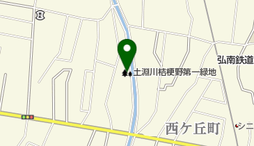土淵川桔梗野第一緑地の地図画像