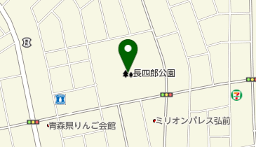 長四郎公園の地図画像