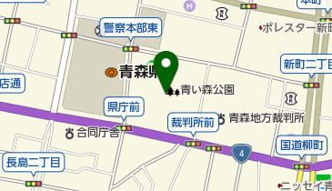 青い森公園の地図画像
