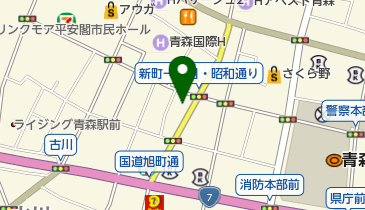 アニメイト青森の地図画像