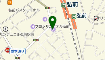 セントラルフィットネスクラブ弘前の地図画像
