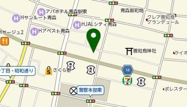 ライザップ青森店の地図画像