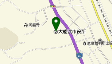 大船渡市役所の地図画像