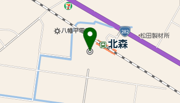 八幡平市役所の地図画像