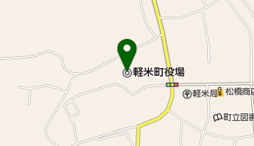 軽米町役場の地図画像