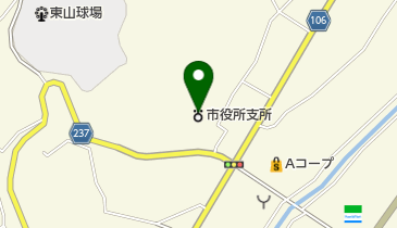 一関市役所東山支所の地図画像