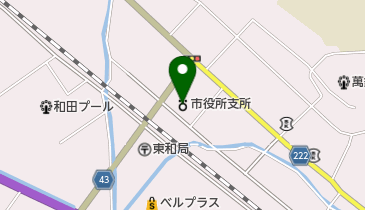 花巻市東和総合支所の地図画像