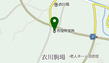 奥州市衣川総合支所の地図画像