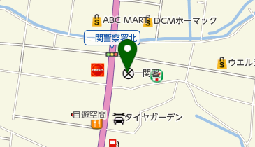 一関警察署の地図画像