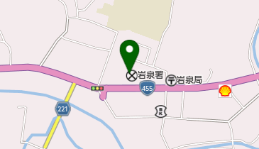 岩泉警察署の地図画像