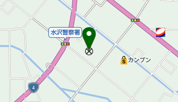 奥州警察署の地図画像