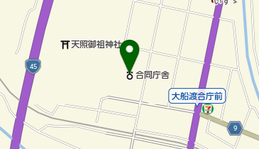 大船渡地方振興局保健福祉環境部の地図画像