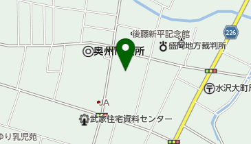 県南広域振興局保健福祉環境部の地図画像