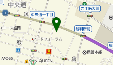 復興庁岩手復興局の地図画像