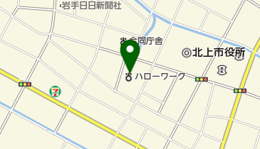 ハローワーク北上の地図画像
