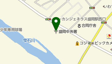 盛岡中央消防署の地図画像