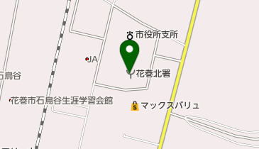 花巻北消防署の地図画像