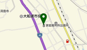 大船渡簡易裁判所の地図画像