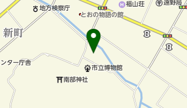 遠野簡易裁判所の地図画像