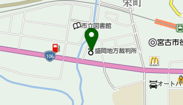 盛岡家庭裁判所宮古支部の地図画像