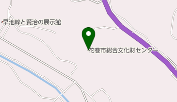 花巻市総合文化財センターの地図画像