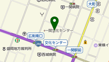 一関市立一関図書館の地図画像