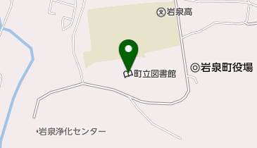 岩泉町立図書館の地図画像