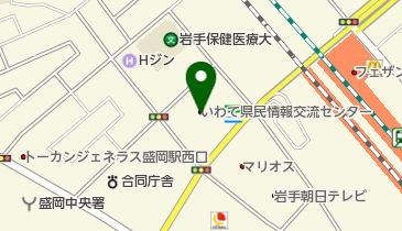 岩手県立図書館の地図画像