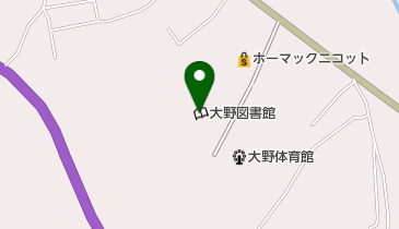 洋野町立大野図書館の地図画像