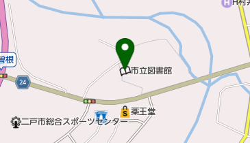 二戸市立図書館の地図画像