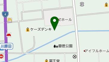 奥州市立水沢図書館の地図画像