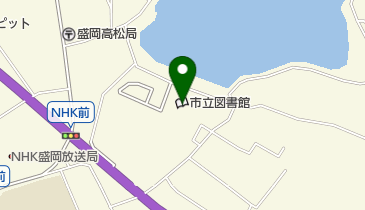 盛岡市立図書館の地図画像