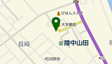 山田町立図書館の地図画像