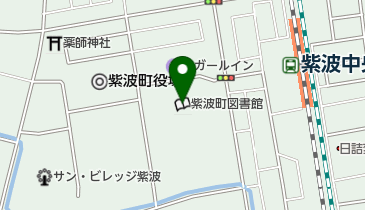 紫波町図書館の地図画像