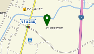 石川啄木記念館・盛岡市玉山歴史民俗資料館の地図画像