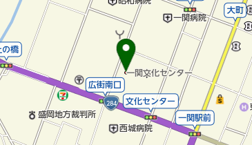 一関文化センターの地図画像