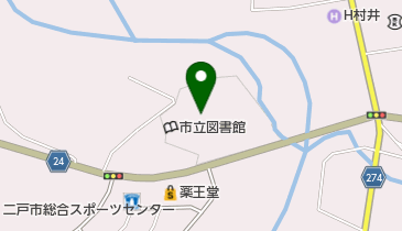 二戸市民文化会館の地図画像