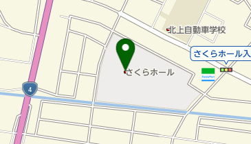 北上市文化交流センターさくらホールfeat.ツガワの地図画像