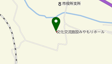 遠野市文化交流施設みやもりホールの地図画像