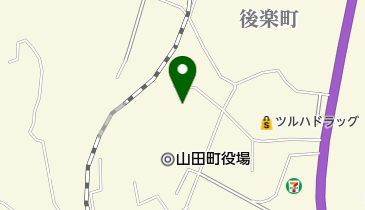 山田町中央公民館の地図画像