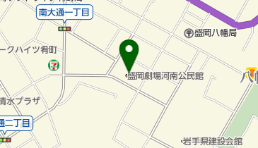 盛岡劇場河南公民館の地図画像